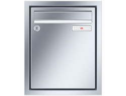 RENZ Briefkastenanlage Unterputz, Eckrahmen, Edelstahl V4A, Kastenformat 260x330x100mm, 1-teilig, Renz Nummer 10-0-25890