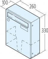 Renz Wandbriefkasten Einzelkasten Classic Edelstahl Kasten 260x330x100 RENZ Nummer 17-1-47143