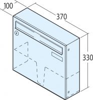 Renz Wandbriefkasten Einzelkasten Classic Edelstahl Kasten 370x330x100 RENZ Nummer 17-1-49143