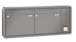 RENZ Briefkastenanlage Aufputz RS2000 Kastenformat 370x330x100mm, mit Klingel - & Lichttaster und Vorbereitung Gegensprechanlage, 2-teilig, Renz Nummer 10-0-25264