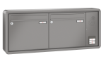 RENZ Briefkastenanlage Aufputz RS2000 Kastenformat 370x330x145mm, mit Klingel - & Lichttaster und Vorbereitung Gegensprechanlage, 2-teilig, Renz Nummer 10-0-35932
