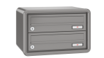 RENZ Briefkastenanlage Aufputz RS4000, Kastenformat 370x110x270mm, 2-teilig