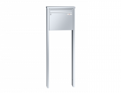 RENZ Briefkastenanlage freistehend, Tetro, Edelstahl, Kastenformat 370x330x145mm, 1-teilig, zum Einbetonieren, Renz Nummer 10-0-10227
