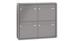 RENZ Briefkastenanlage Aufputz RS2000 Kastenformat 370x330x145mm, 4-teilig, Renz Nummer 10-0-35921