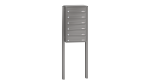 RENZ Briefkastenanlage freistehend, Quadra, Kastenformat 370x110x270mm, 6-teilig, zum Einbetonieren