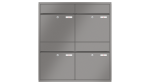 RENZ Briefkastenanlage Unterputz, Renz Plan, Kastenformat 400x440x160mm, 4-teilig, Renz Nummer 60-0-60303