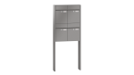 RENZ Briefkastenanlage freistehend, Renz Plan, Kastenformat 300x440x160mm, 4-teilig, Renz Nummer 60-0-60348