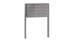 RENZ Briefkastenanlage freistehend, Quadra, Kastenformat 370x110x270mm, 8-teilig, zum Einbetonieren