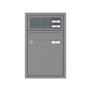 RENZ Briefkastenanlage Unterputz, Eckrahmen, Kastenformat 260x330x100mm, mit Klingel - & Lichttaster und Vorbereitung Gegensprechanlage, 1-teilig, Renz Nummer 10-0-25011
