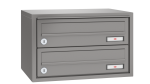 RENZ Briefkastenanlage Aufputz, Verkleidung Quadra, Kastenformat 370x110x270mm, 2-teilig