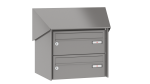 RENZ Briefkastenanlage Aufputz, Verkleidung Prisma, Kastenformat 370x165x270mm, 2-teilig