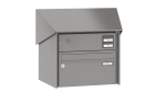 RENZ Briefkastenanlage Aufputz, Verkleidung Prisma, Kastenformat 370x110x270mm, 1-teilig, Vorbereitung Gegensprechanlage