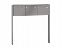 RENZ Briefkastenanlage freistehend, Basic B, Kastenformat 370x330x145mm, 3-teilig, zum Einbetonieren, Renz Nummer 10-0-10002