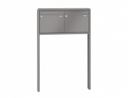 RENZ Briefkastenanlage freistehend, RS2000, Kastenformat 370x330x100mm, 2-teilig, zum Einbetonieren, Renz Nummer 10-0-25321